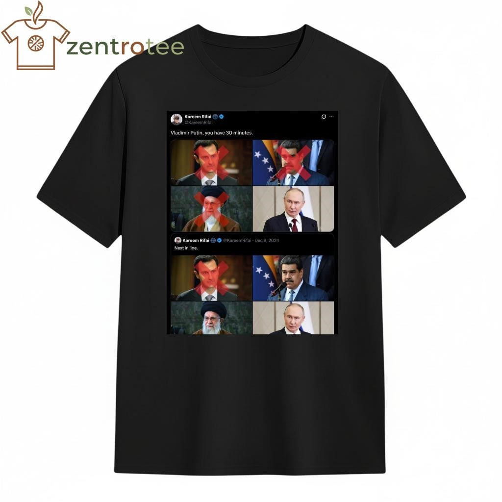 Ayatollah Ruhollah Khomeini death, Vladimir Putin you have 30 minutes tee