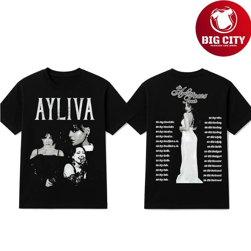Ayliva Tour Dates 2025 Two Sided Shirt