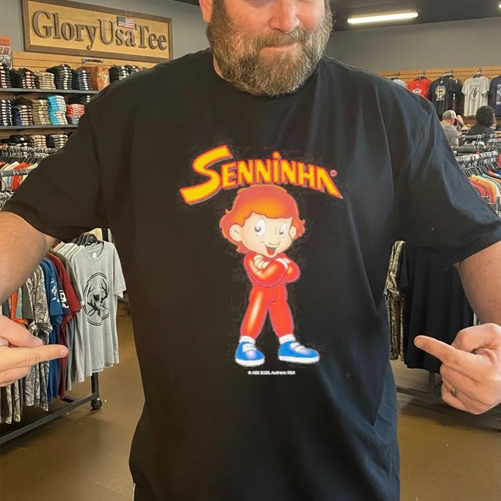 Ayrton Senna Senninha Figure Oversized T-Shirt