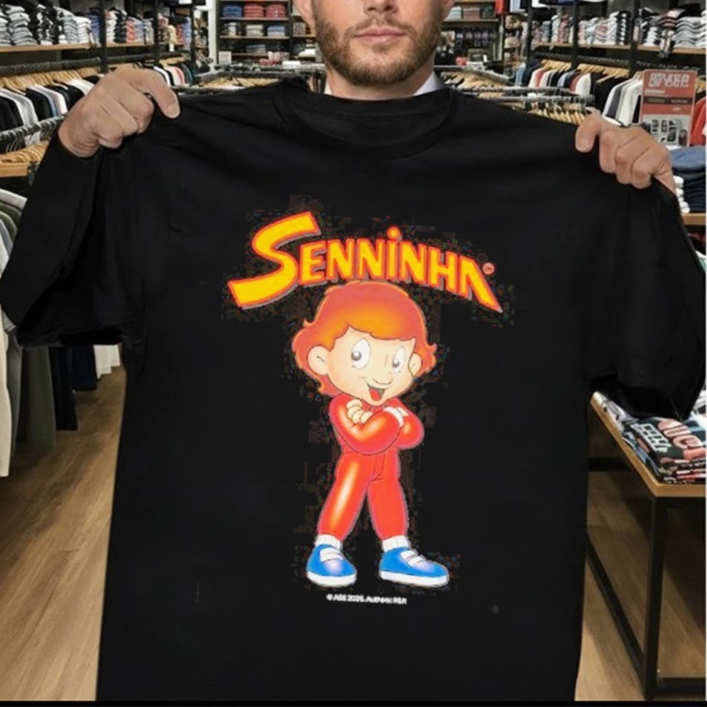 Ayrton Senna Senninha Figure Oversized T-Shirt