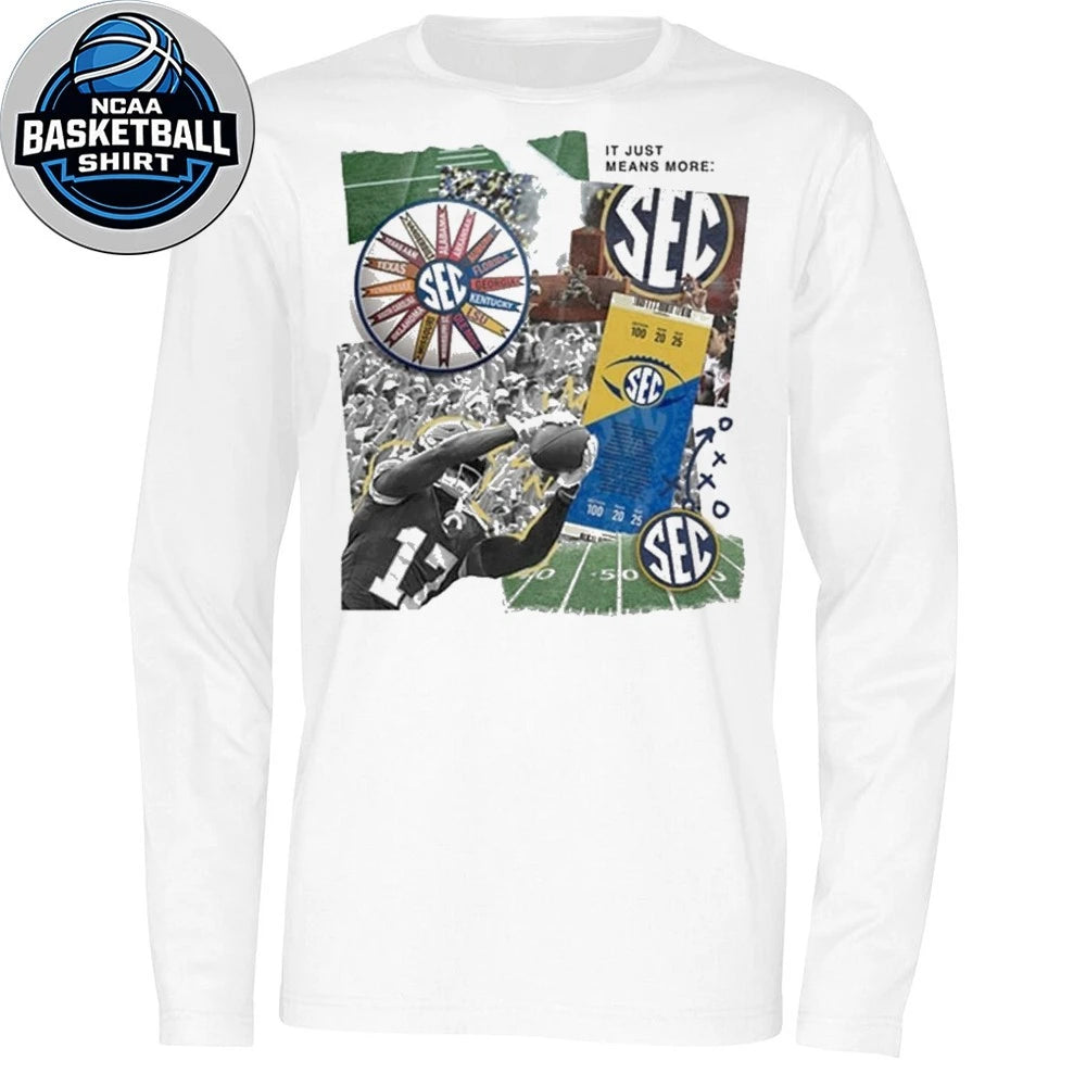 B-Unlimited SEC Women’s White Scrapbook It Just Means More Shirt