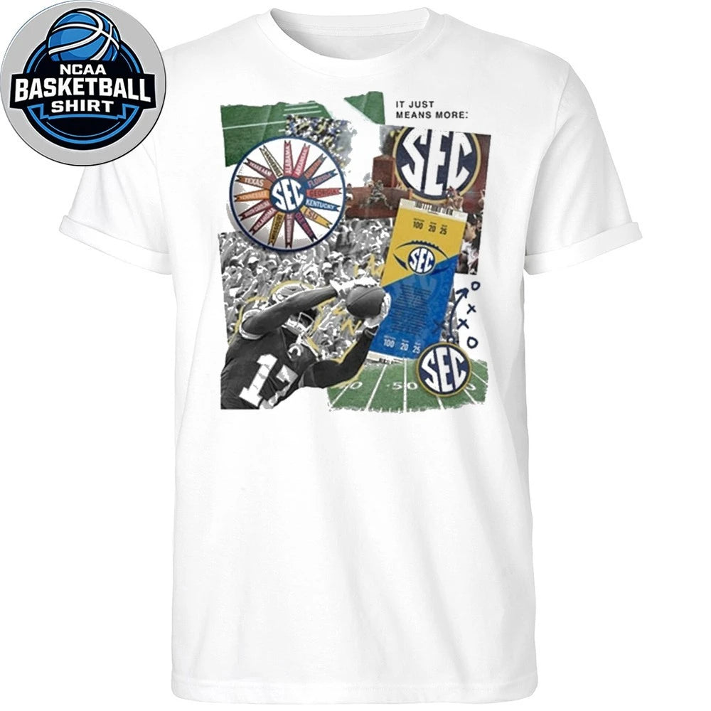 B-Unlimited SEC Women’s White Scrapbook It Just Means More Shirt