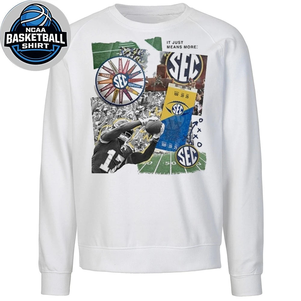 B-Unlimited SEC Women’s White Scrapbook It Just Means More Shirt