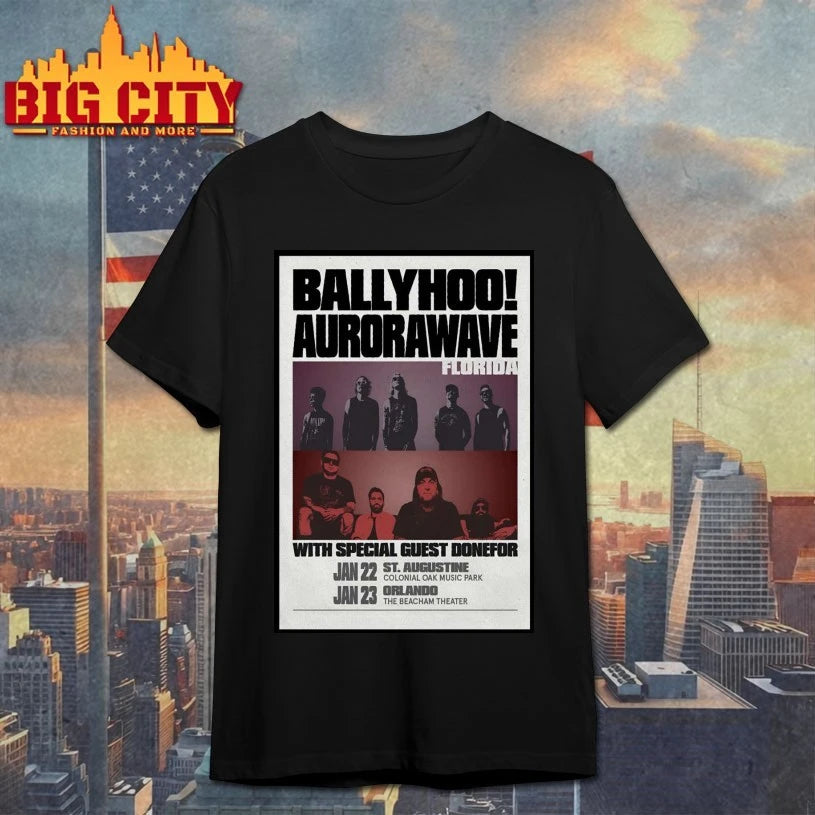 BALLYHOO! And Aurorawave Florida Event 2026 Poster shirt