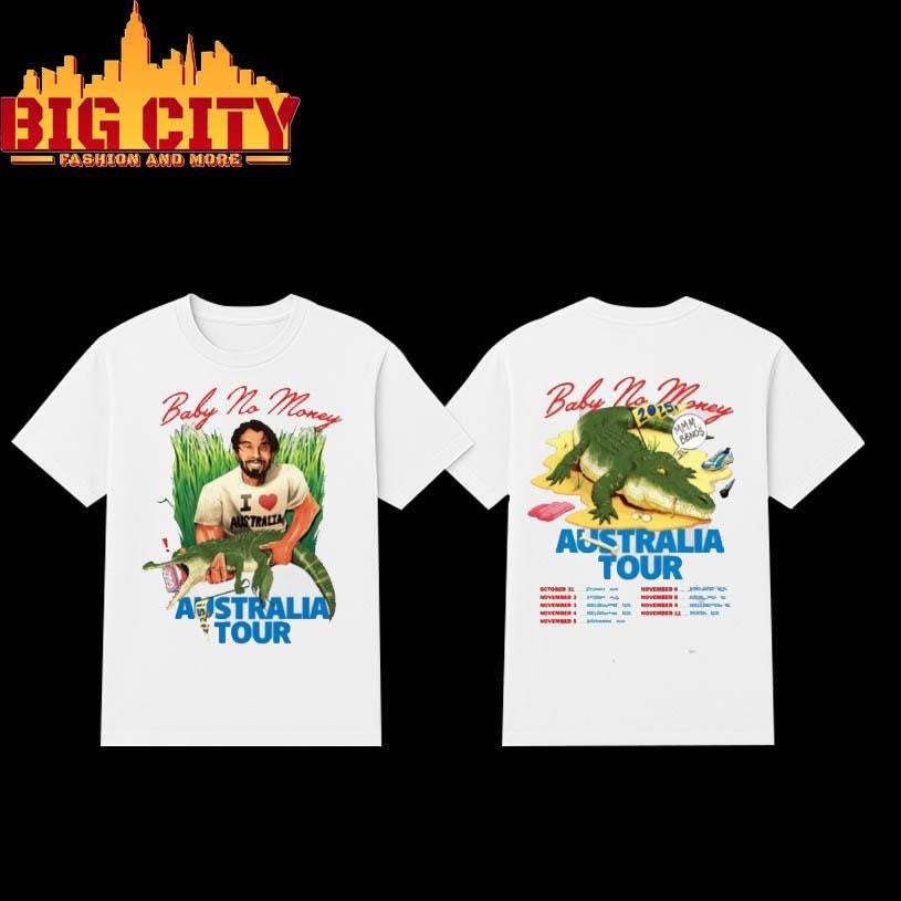 BBNO$ Baby No Money Australia 2025 Two Sided Shirt