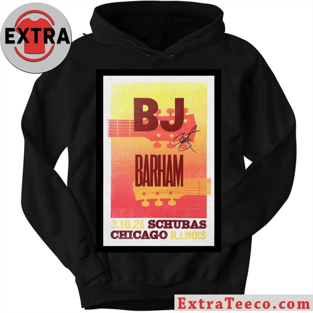 BJ Barham Chicago, IL March 16 2026 Schubas Tavern Tour Poster Shirt