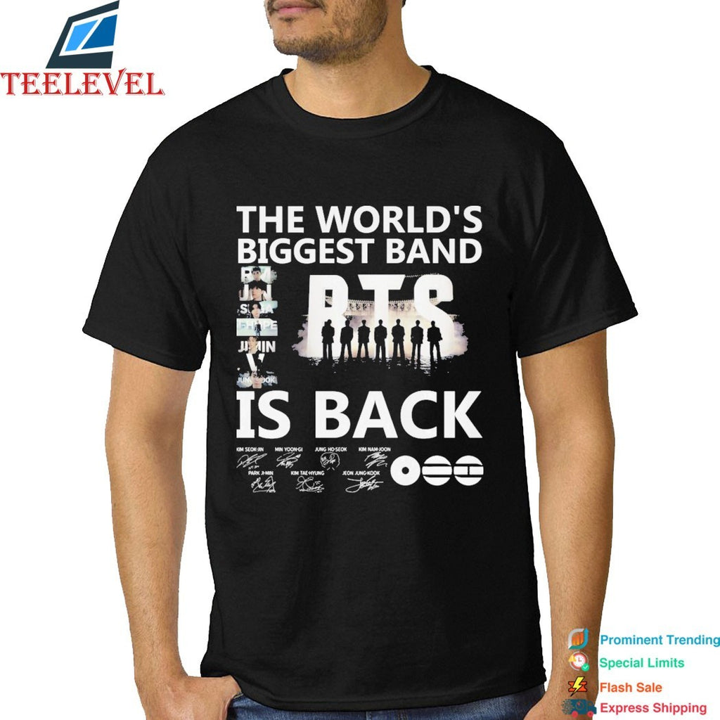 BTS The World’s Biggest Band Is Back Signatures T-shirts