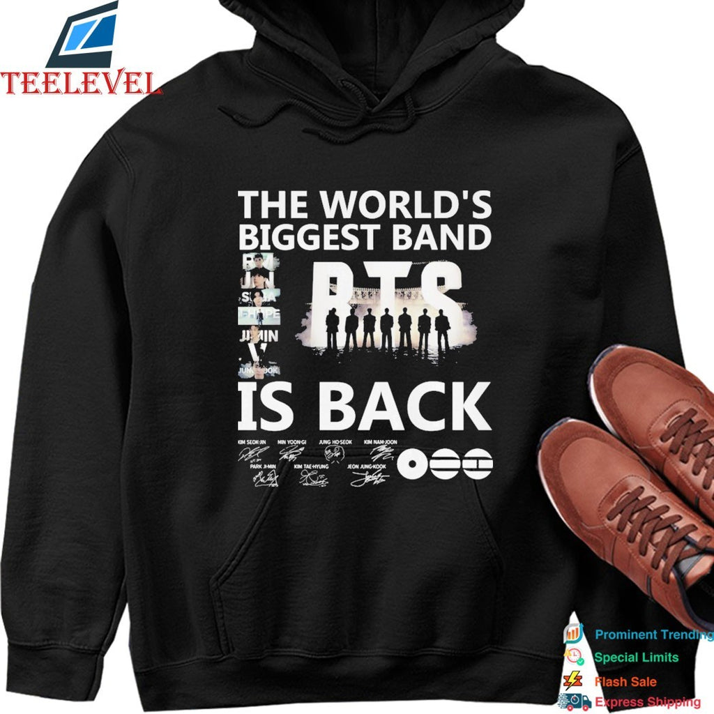 BTS The World’s Biggest Band Is Back Signatures T-shirts