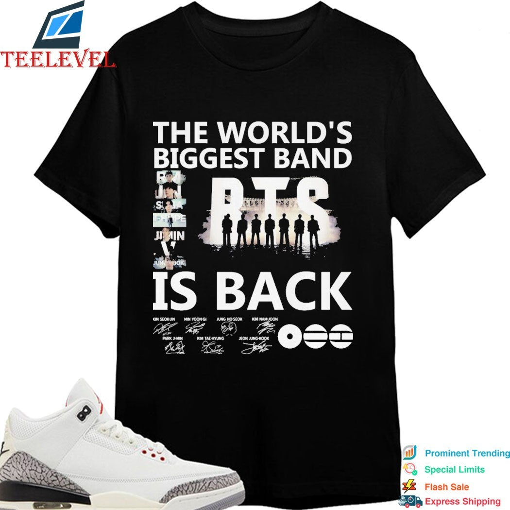 BTS The World’s Biggest Band Is Back Signatures T-shirts