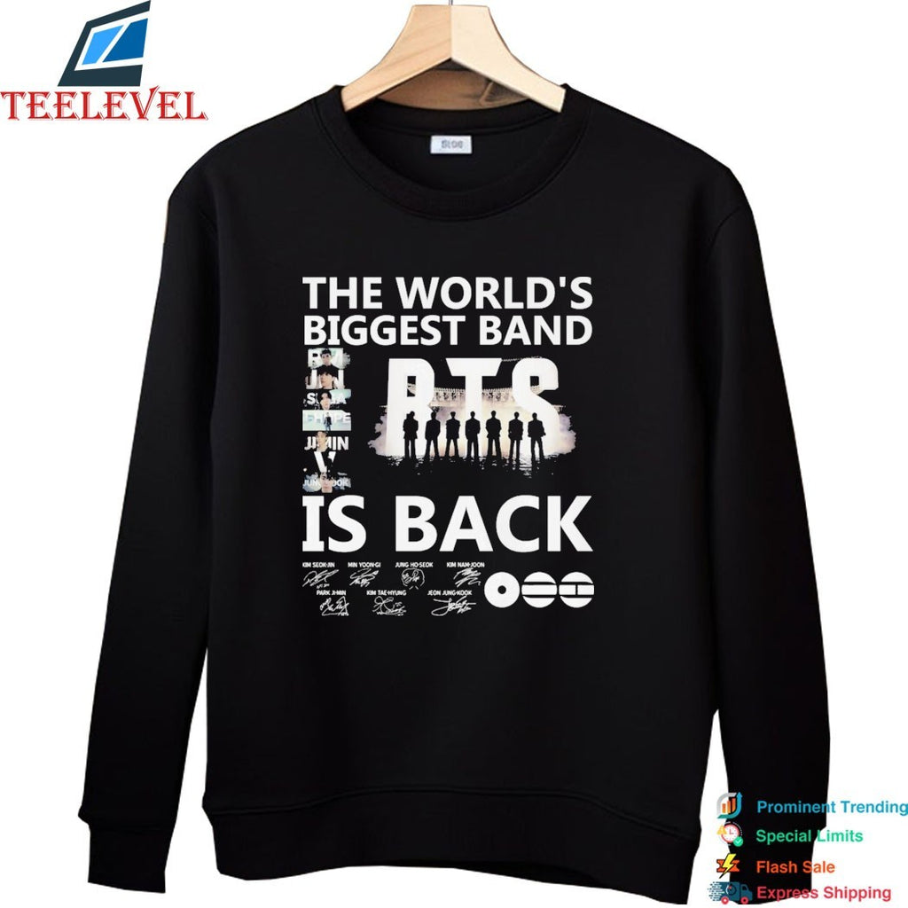 BTS The World’s Biggest Band Is Back Signatures T-shirts