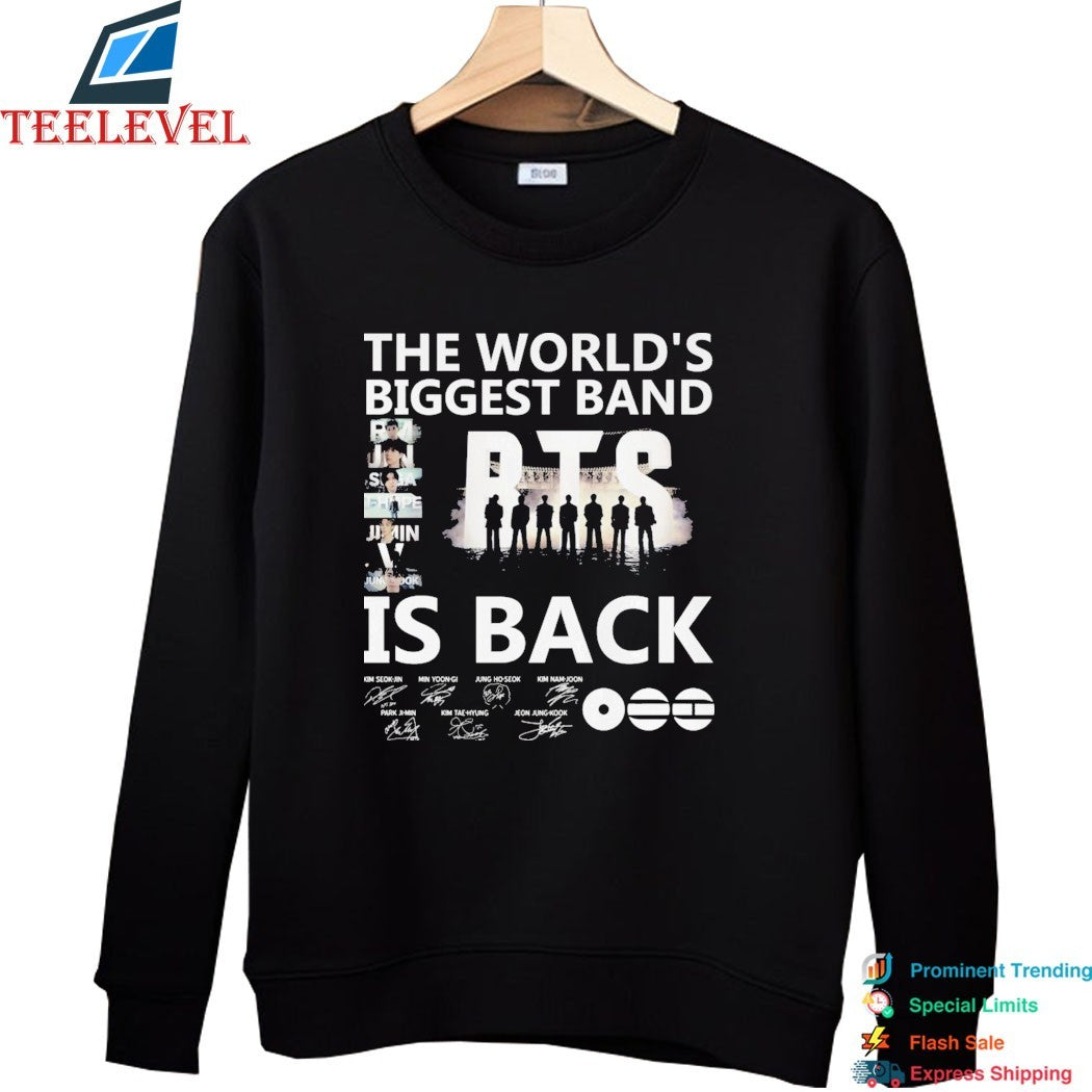 BTS The World’s Biggest Band Is Back Signatures T-shirts