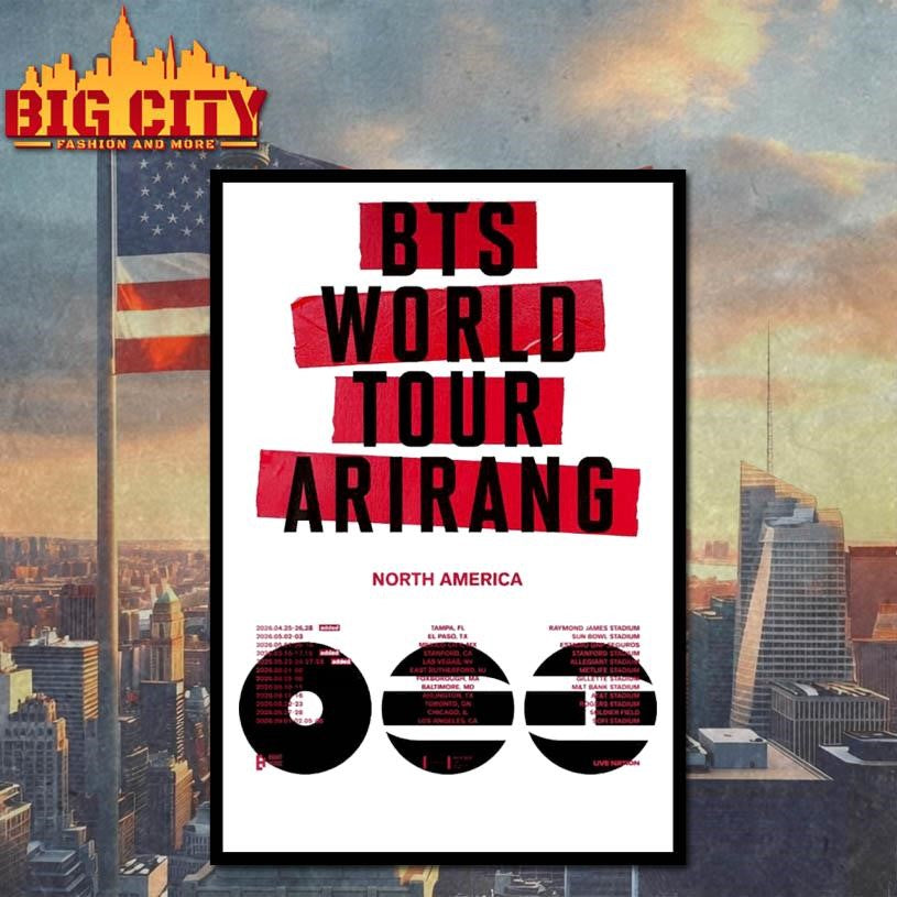 BTS arirang World Tour 2026 Shirt