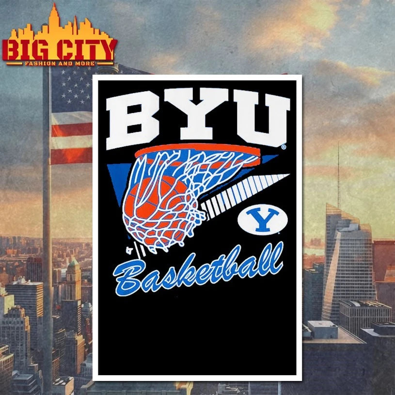 BYU Basketball Retro Swish shirt