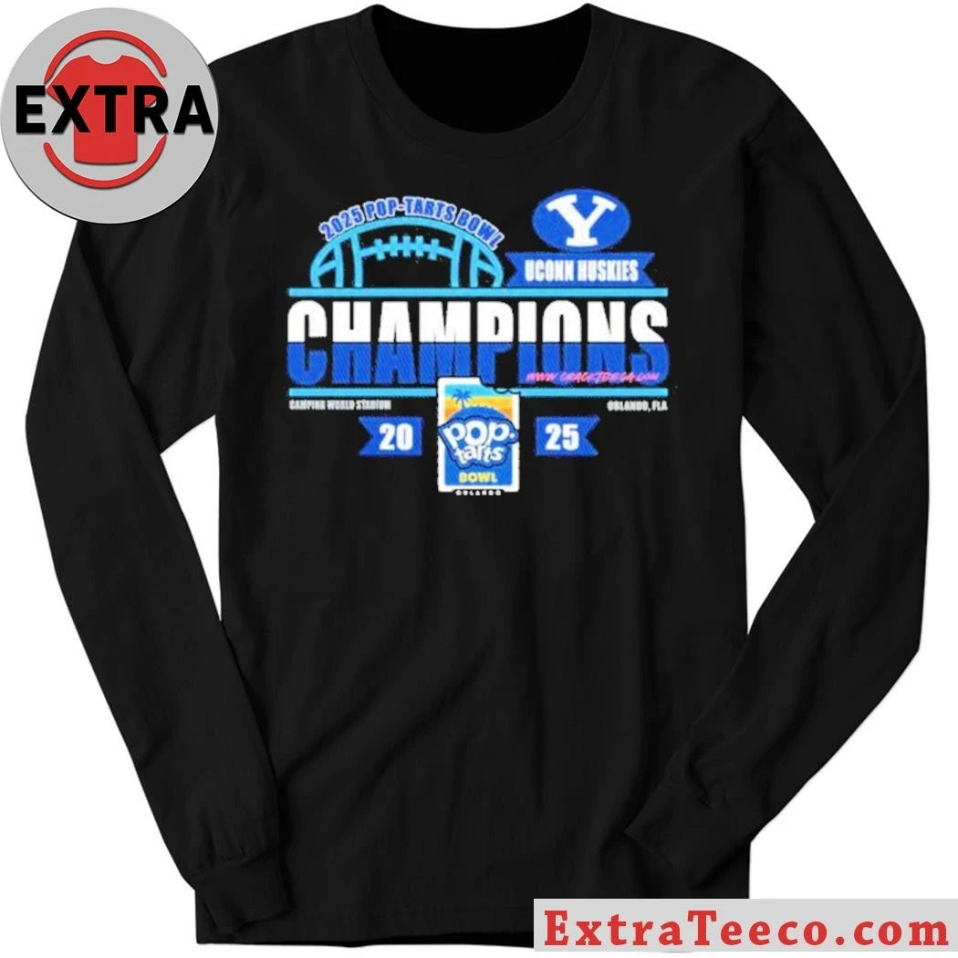 BYU Cougars 2025 Pop-Tarts Bowl Champions At Camping World Stadium On December 27 Logo T-Shirt