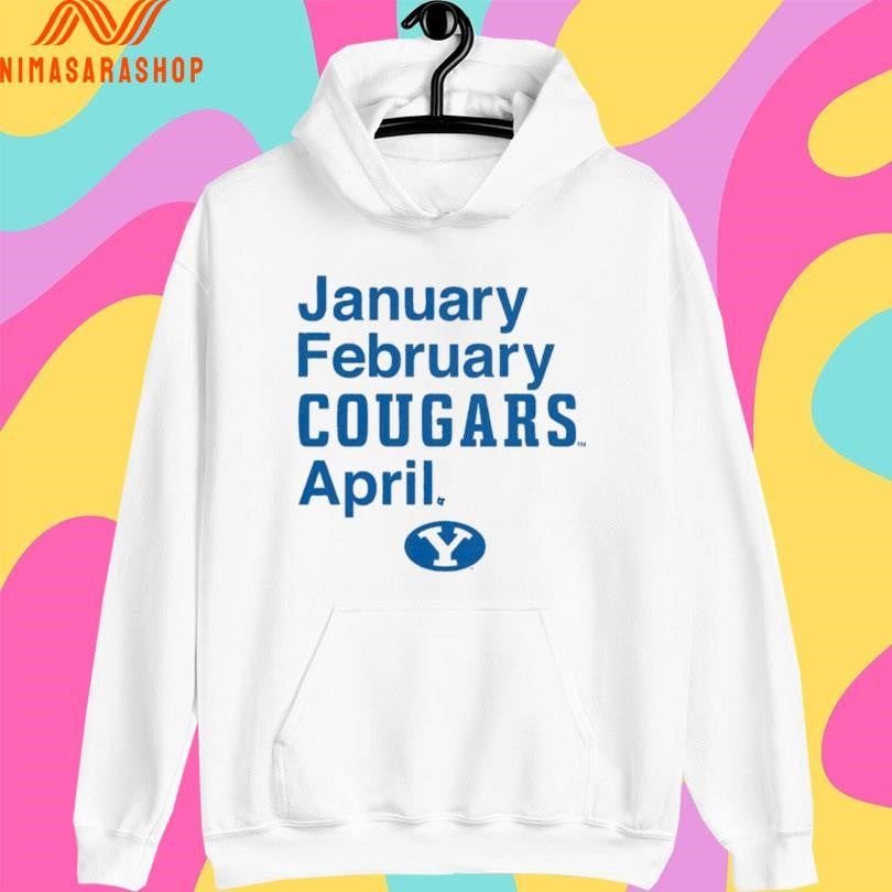 BYU Cougars Basketball January February Cougars April Shirts
