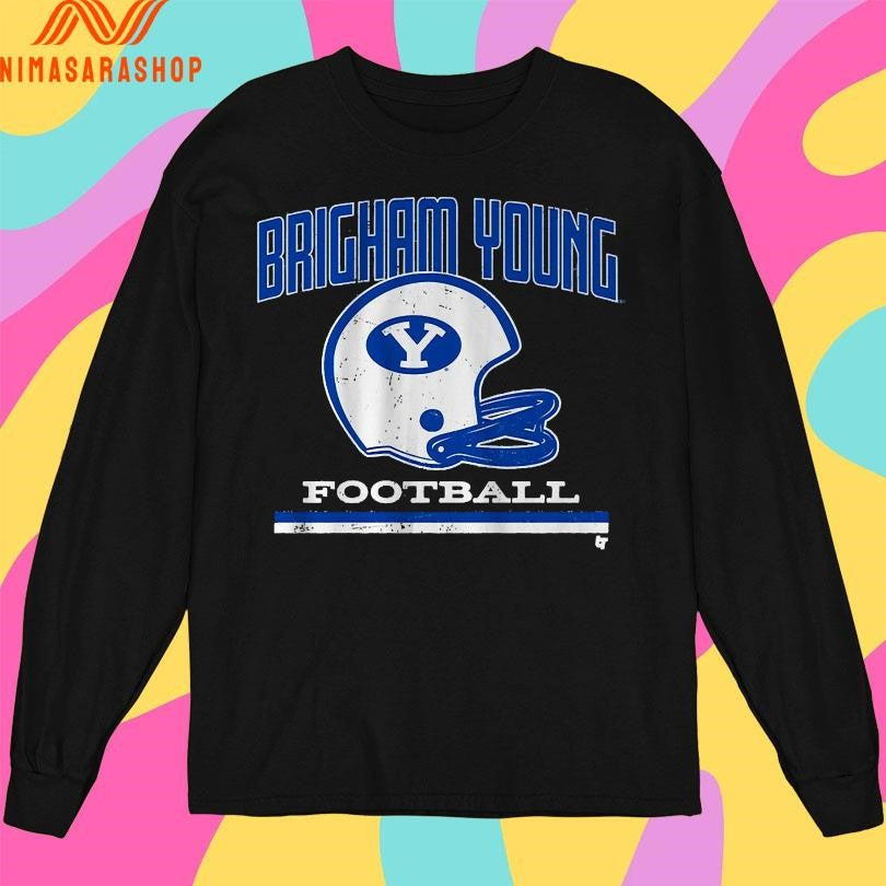 BYU Cougars Football Brigham Young Vintage Helmet Shirts