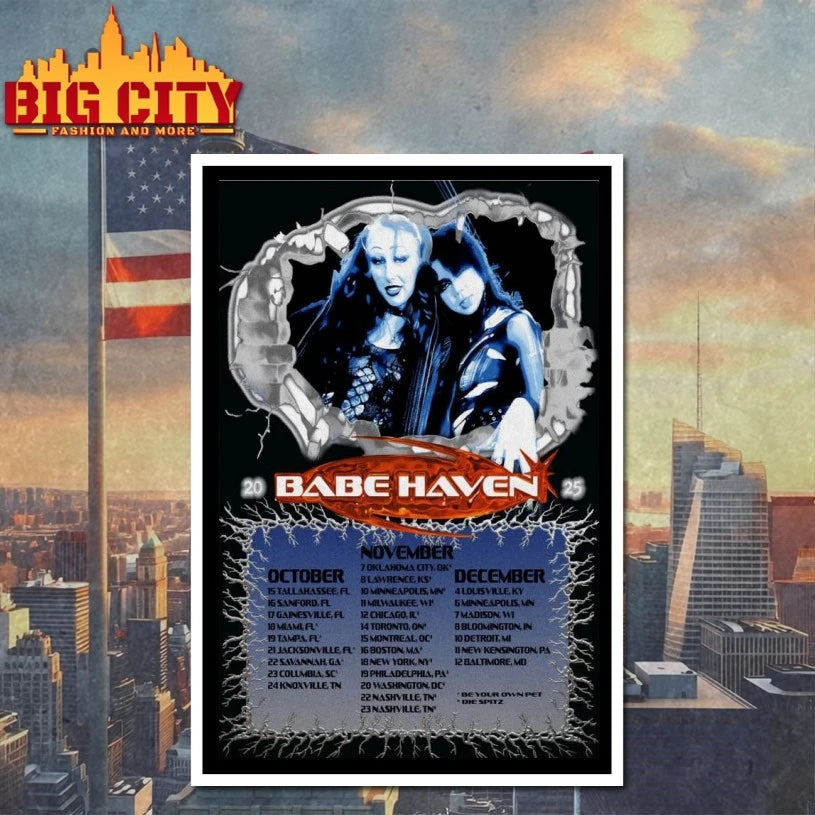 Babe Haven Oct, Nov + Dec 2025 Tour Poster Shirt