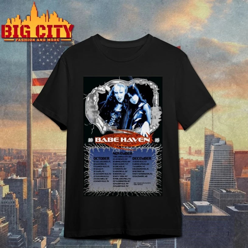 Babe Haven Oct, Nov + Dec 2025 Tour Poster Shirt