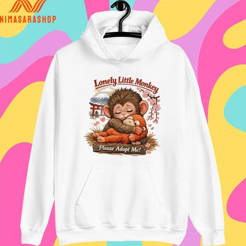 Baby Monkey Punch Lonely Little Monkey Please Adopt Me Shirts