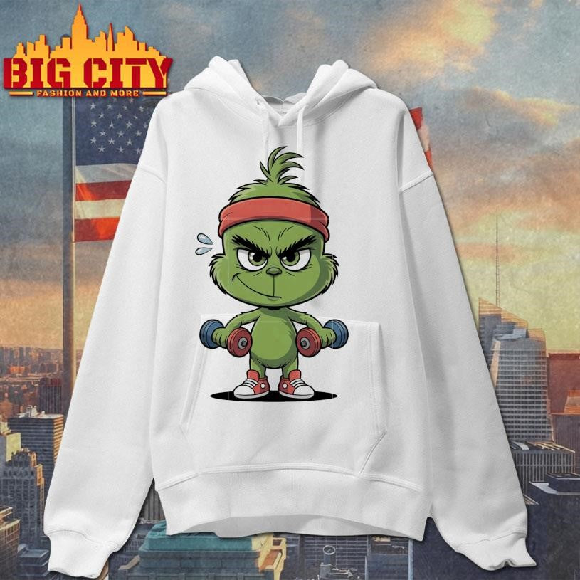Baby grinch working out shirt