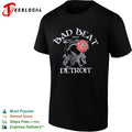 Bad Beat from Detroit grim reaper basketball typography graphic shirt