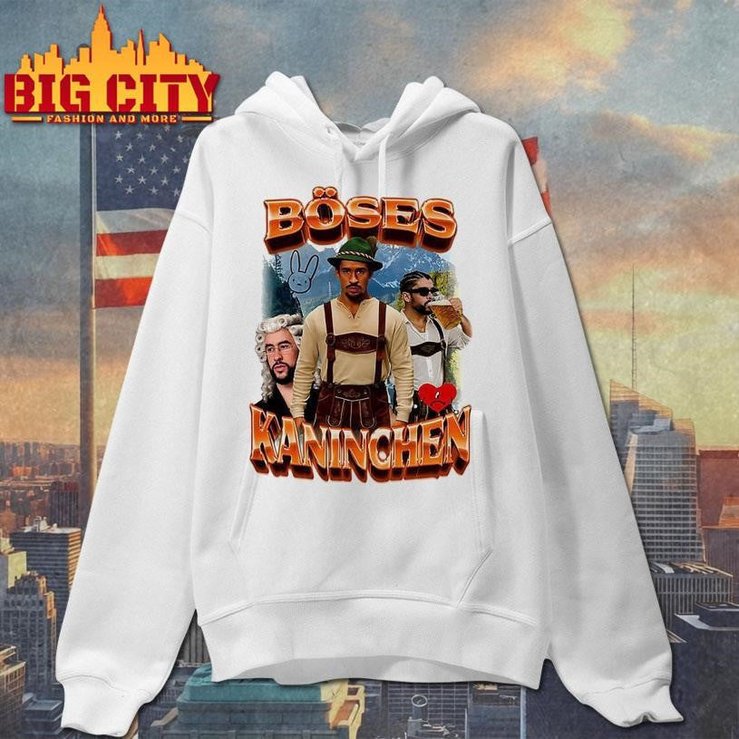 Bad Bunny Böses Kaninchen traditional Bavarian costume shirt