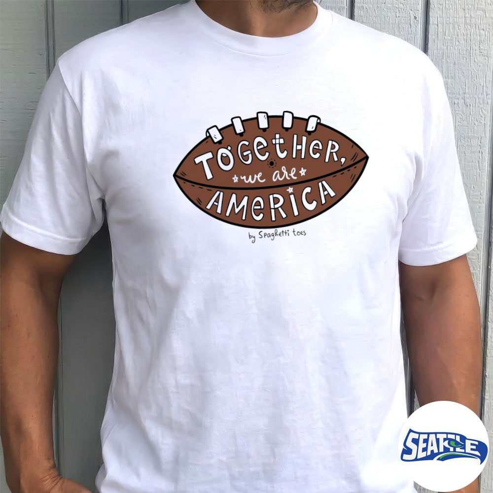 Bad Bunny Together We Are America By Spaghetti Toes shirt