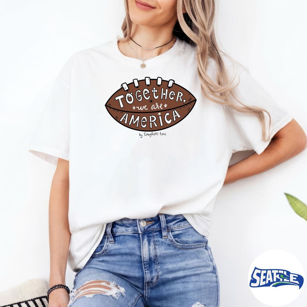 Bad Bunny Together We Are America By Spaghetti Toes shirt