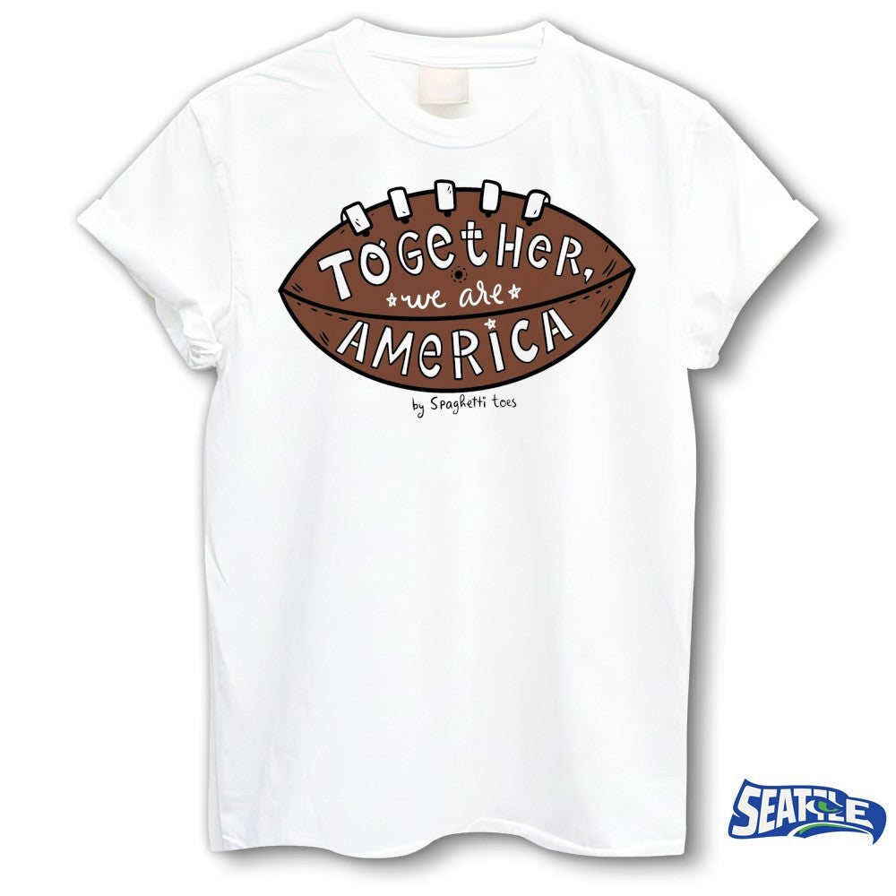 Bad Bunny Together We Are America By Spaghetti Toes shirt