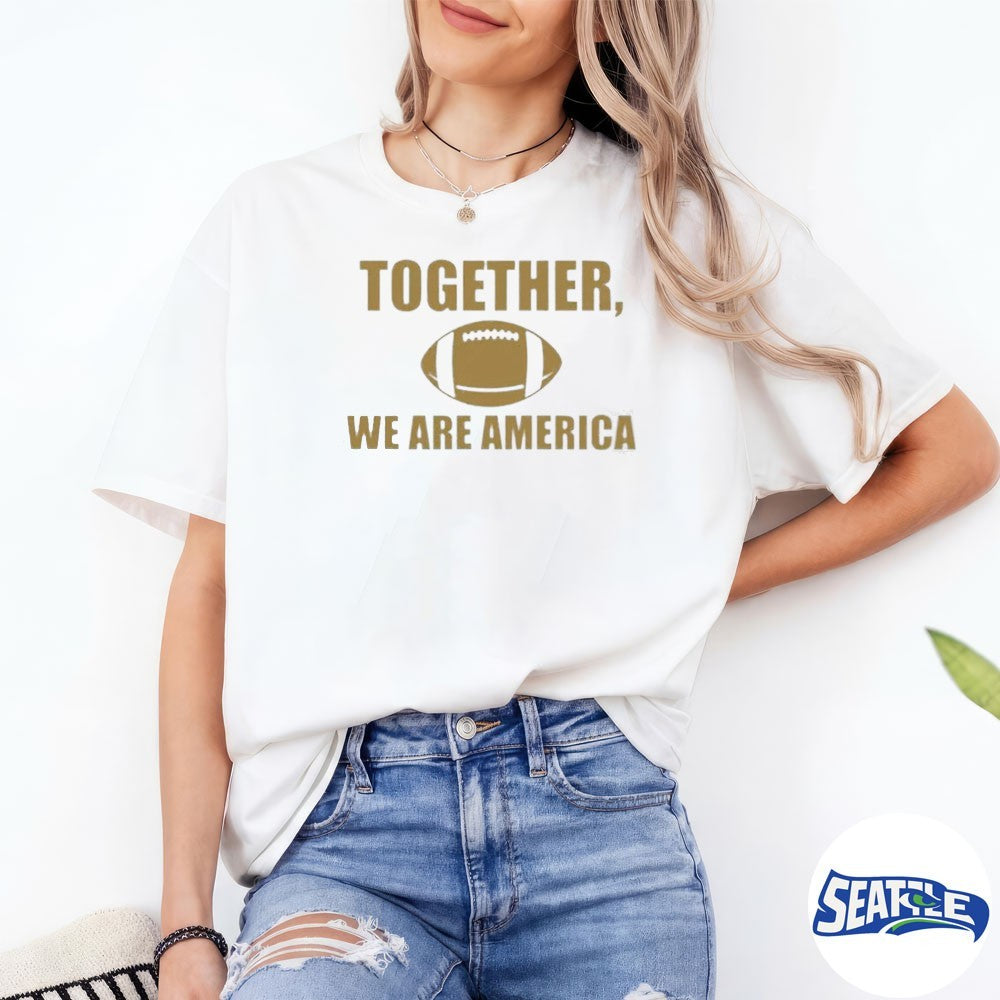 Bad Bunny Together We Are America Football shirt