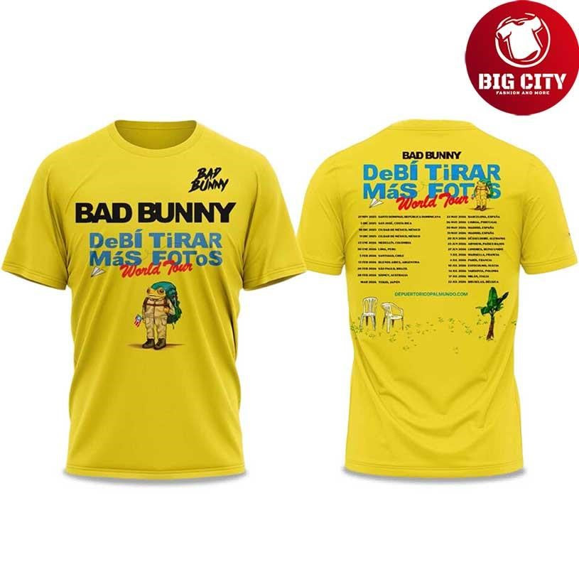 Bad Bunny x Debí Tirar Más Fotos World Tour 2026 V2 Two Sided Shirt