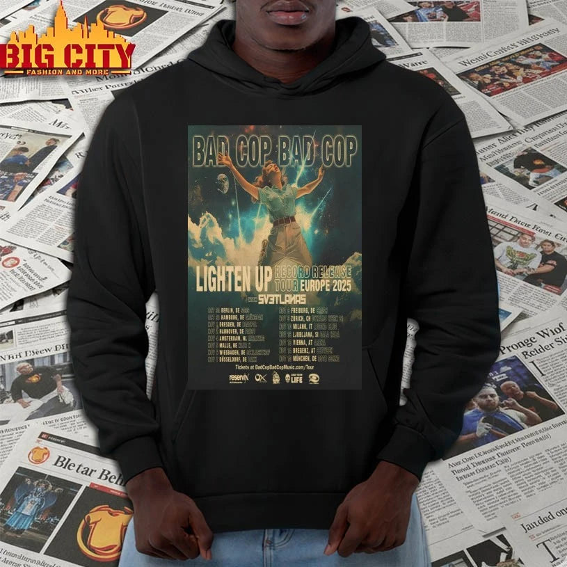 Bad Cop Bad Cop Lighten Up Record Release Tour Europe 2025 Poster shirt