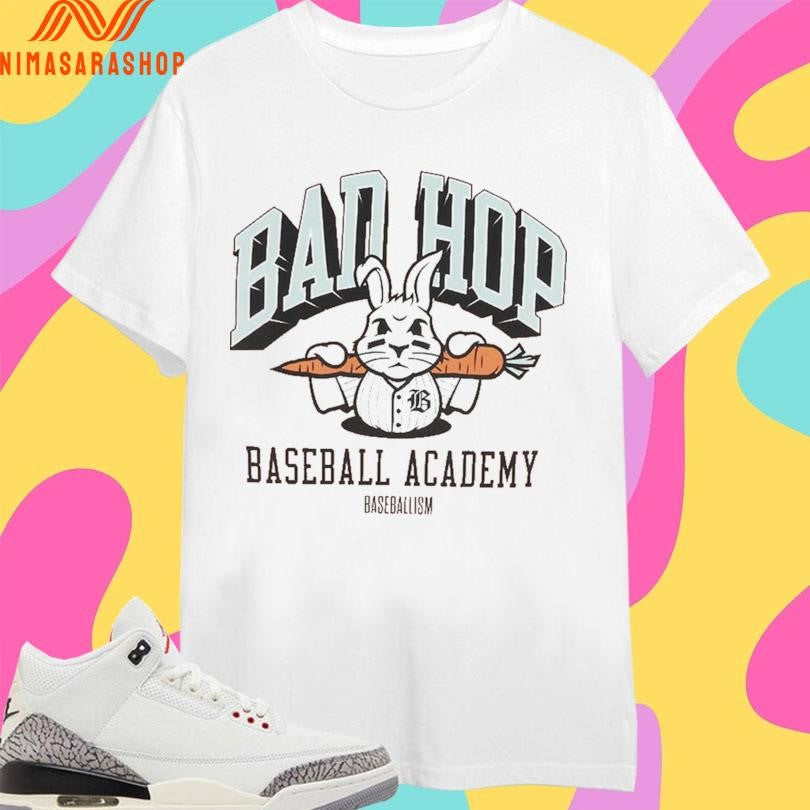 Bad Hop Baseball Academy Bunny Shirts