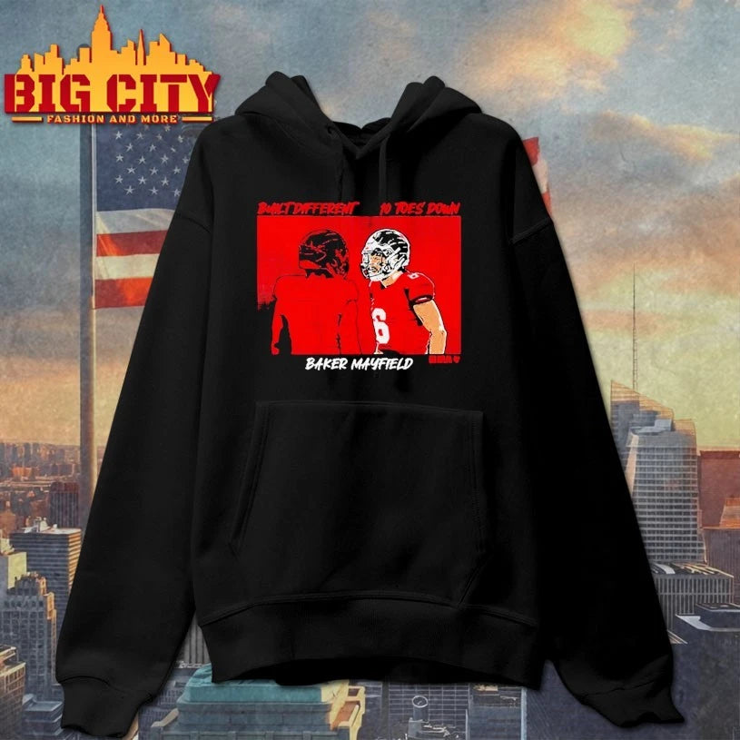 Baker Mayfield Built Different Toes Down Shirt