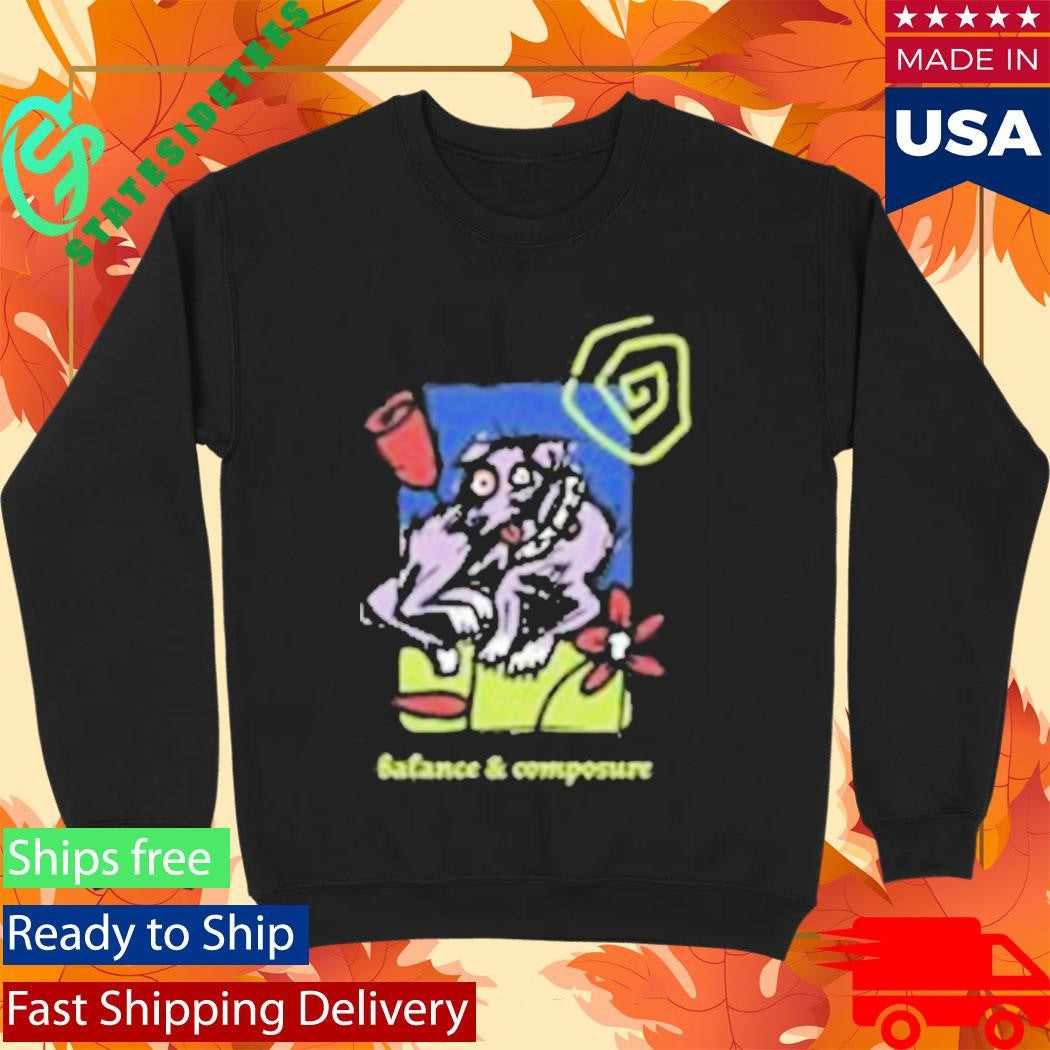 Balance And Composure Dog Flower Shirt