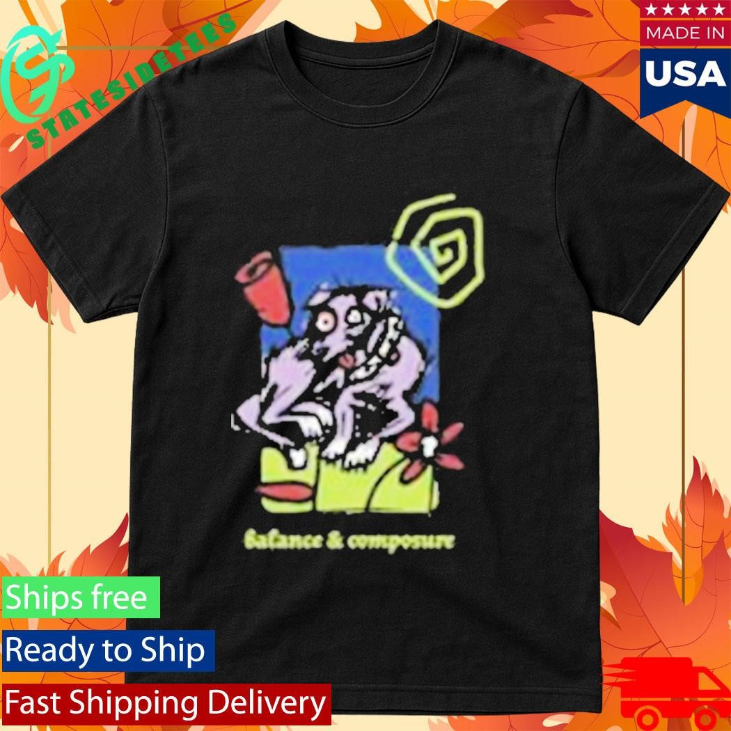 Balance And Composure Dog Flower Shirt