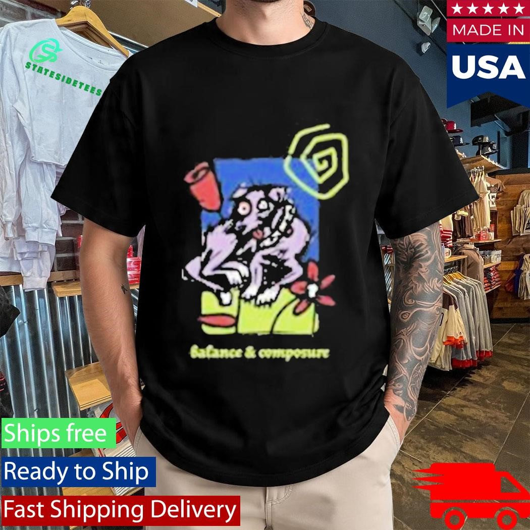 Balance And Composure Dog Flower Shirt