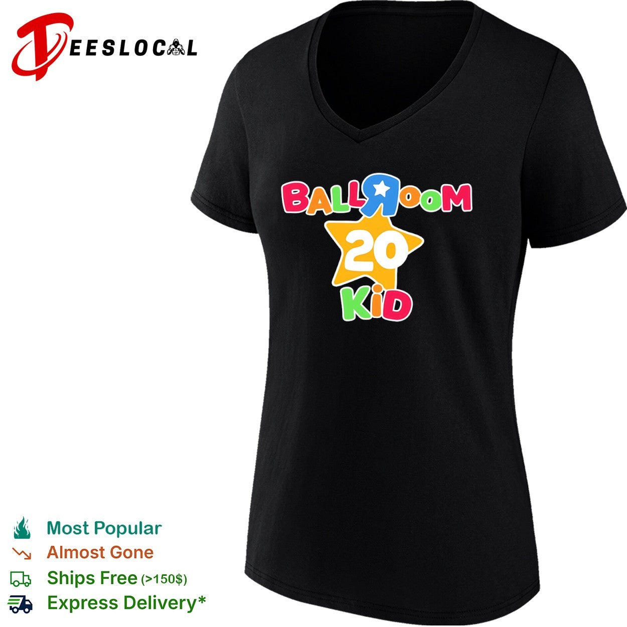 Ballroom 20 kid colorful star nursery rhyme shirt