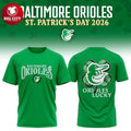 Baltimore Orioles 2026 St Patrick Day Two Sided Shirt