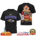 Baltimore Ravens Celebrating 150 Years of Budweiser Beer Two Sided Shirt