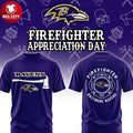 Baltimore Ravens Firefighter Application 2026 Game Night Two Sided Shirt