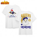 Baltimore Ravens Merry Christmas Santa Claus 2025 Two Sided Shirt