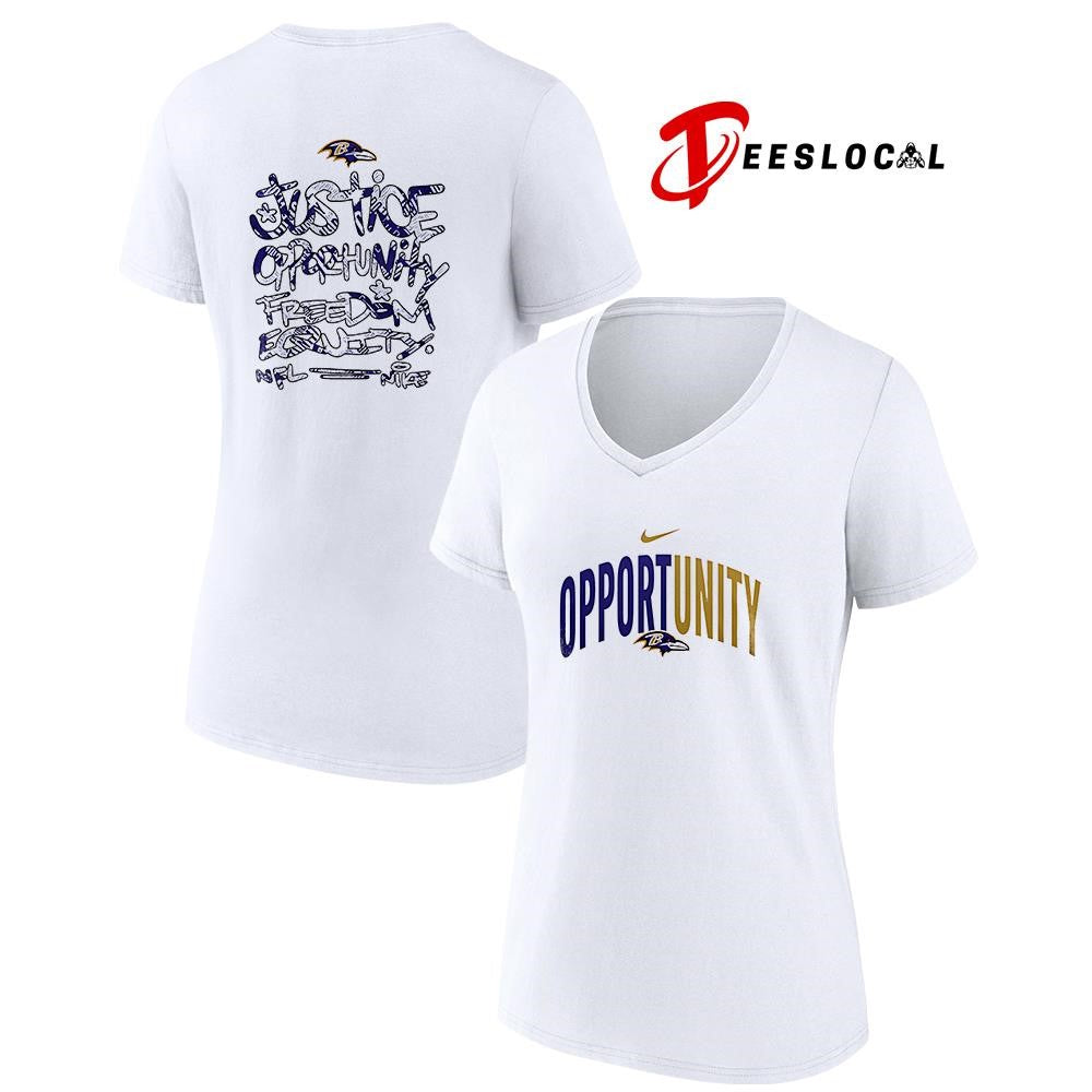Baltimore Ravens justice opportunity freedom equity shirt