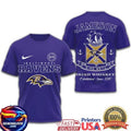 Baltimore Ravens x Jameson Irish Whiskey “Sine Metu” Logo Two Sided Shirt