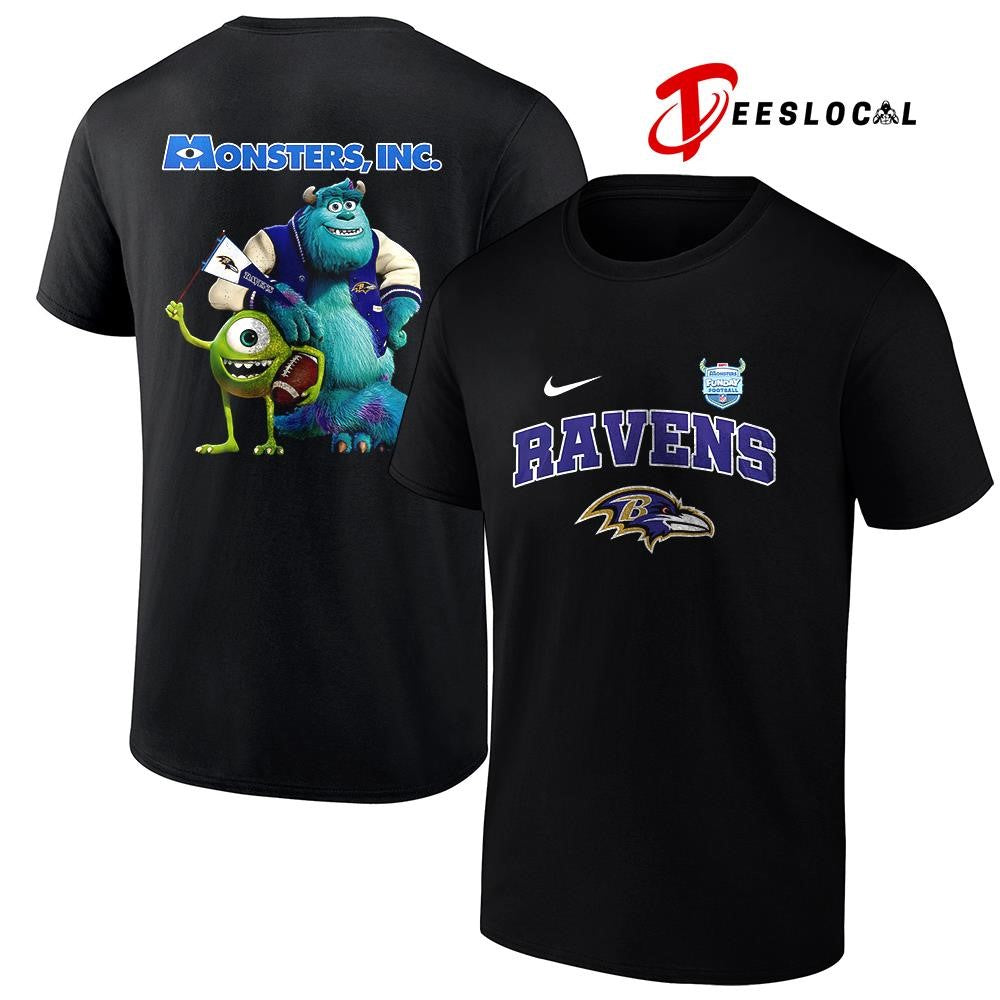 Baltimore Ravens x Monster Inc Funday cartoon shirt