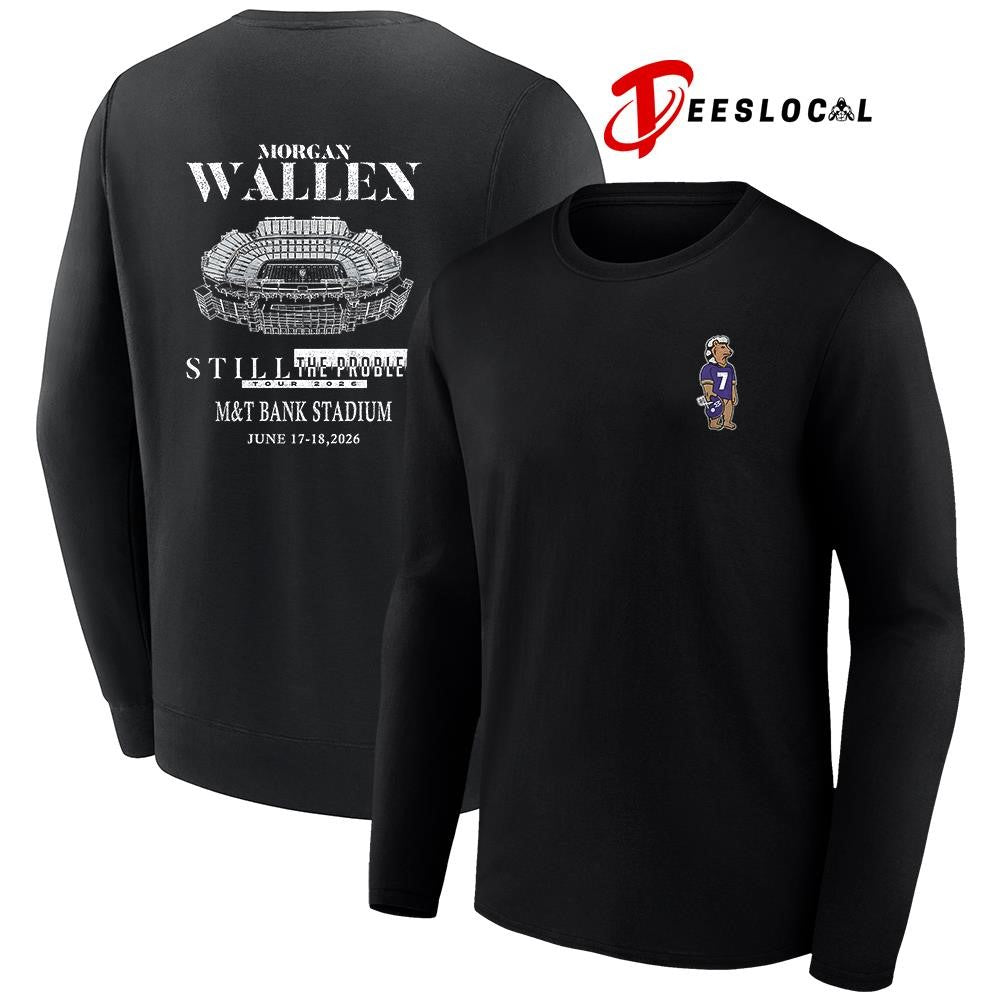 Baltimore Ravens x Morgan Wallen Still the Problem tour stadium shirt