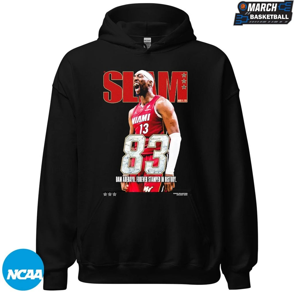 Bam Adebayo 83 Point Slam Forever Stamped In History Miami Heat Basketball T-Shirts