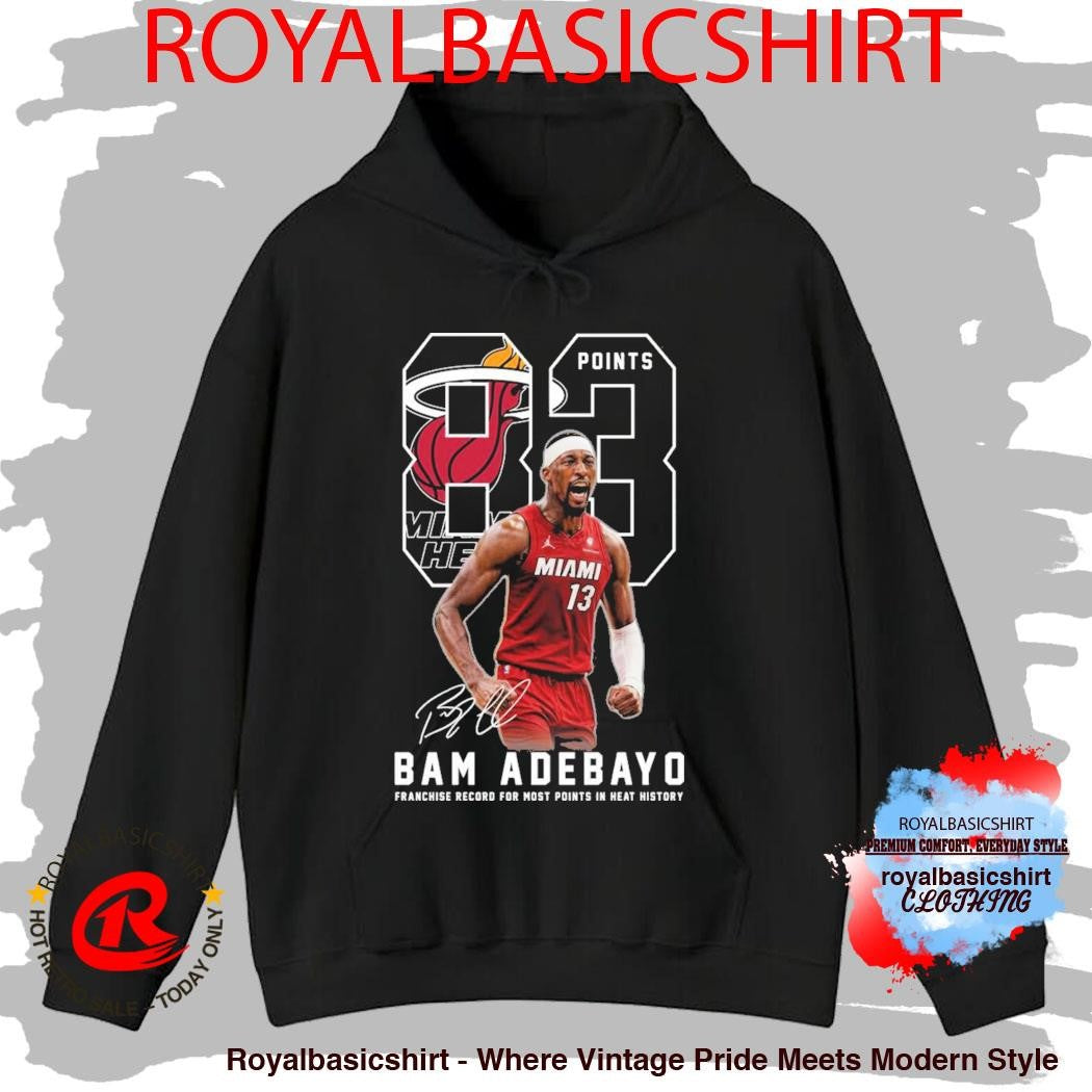 Bam Adebayo 83 Points Franchise Record For Most Points In Heat History Shirt