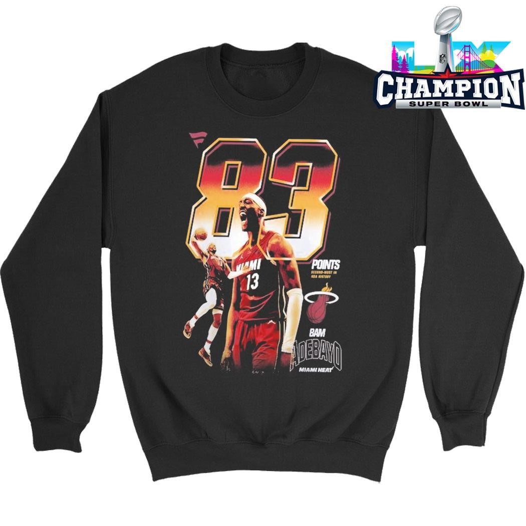Bam Adebayo Miami Heat Nba Game Milestone Shirt