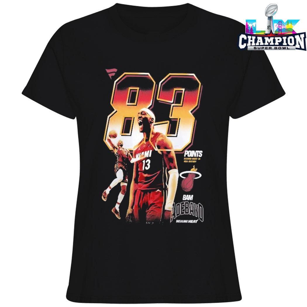 Bam Adebayo Miami Heat Nba Game Milestone Shirt